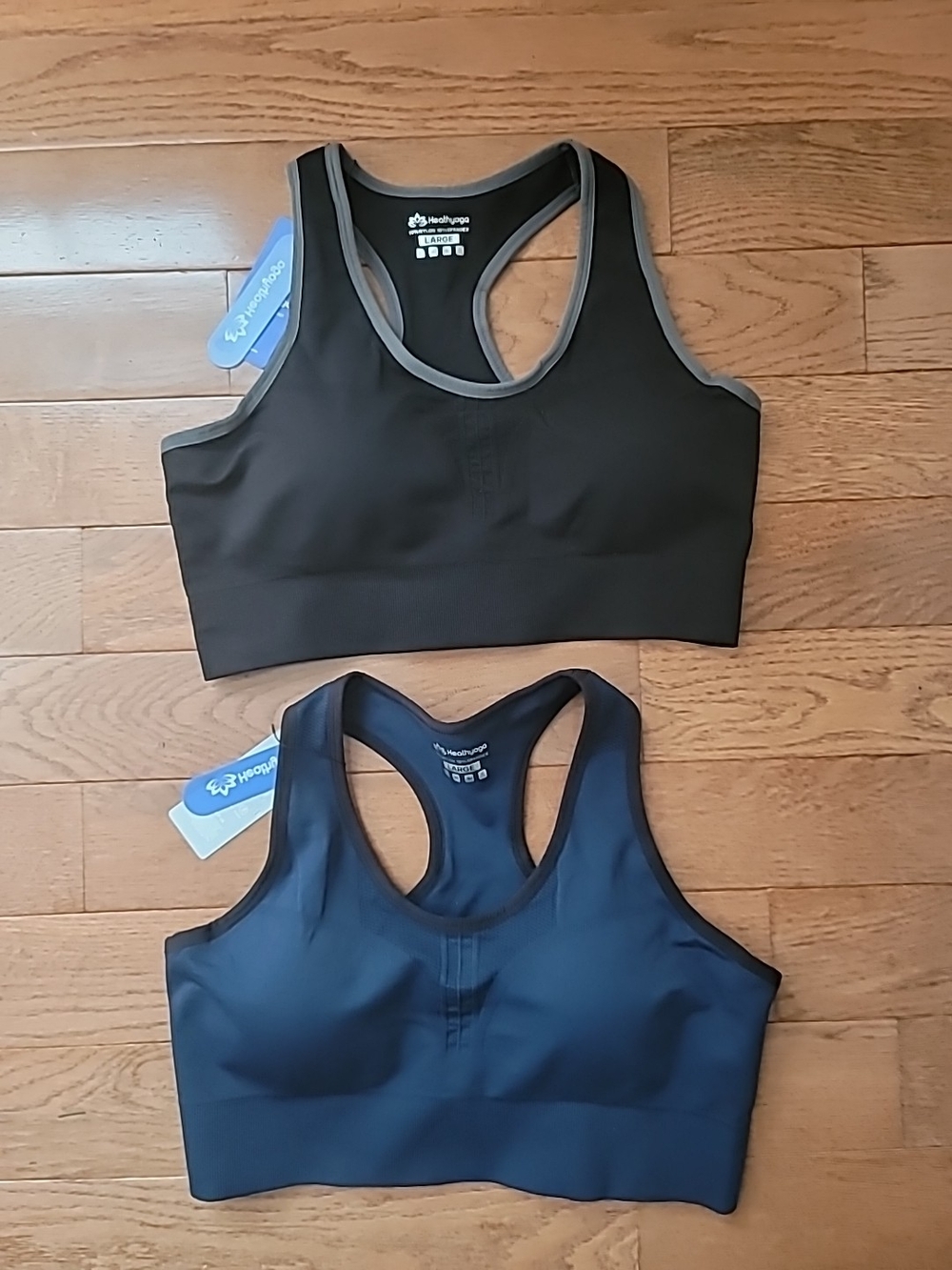 Healthy Yoga Racerback Sports Bra - Black